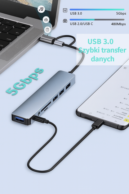 8-w-1 hub USB