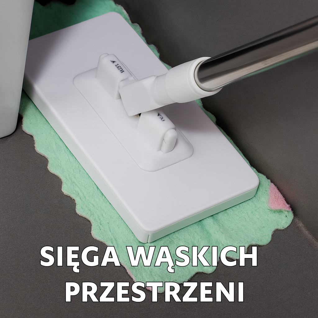 Jednorazowy mop do kurzu z 4 wielorazowymi ściereczkami