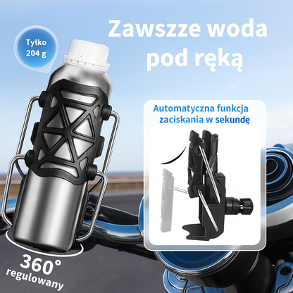 Uniwersalny uchwyt na butelkę – do rowerów i motocykli