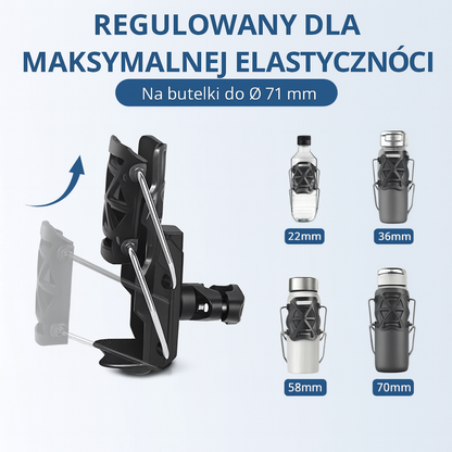 Uniwersalny uchwyt na butelkę – do rowerów i motocykli