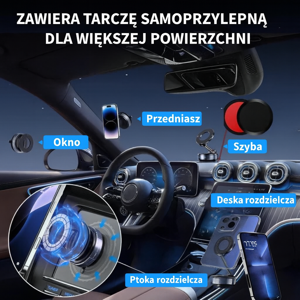 Samochodowy uchwyt na telefon