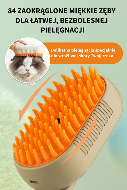 Parowy grzebień dla zwierząt