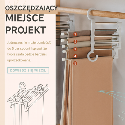 Wielofunkcyjny wieszak na spodnie – idealny sposób na uporządkowanie garderoby