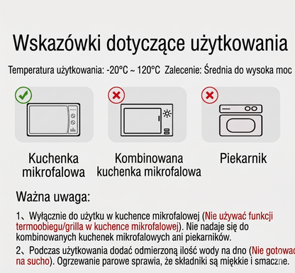 Wielofunkcyjny parowar do mikrofalówki z funkcją podtrzymywania ciepła – Zdrowe gotowanie
