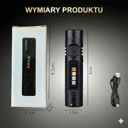 Wielofunkcyjna mini latarka aluminiowa