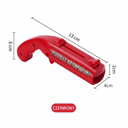 Pistoletowy otwieracz do butelek – Strzelający gadżet – Najlepszy niezbędnik imprezowy