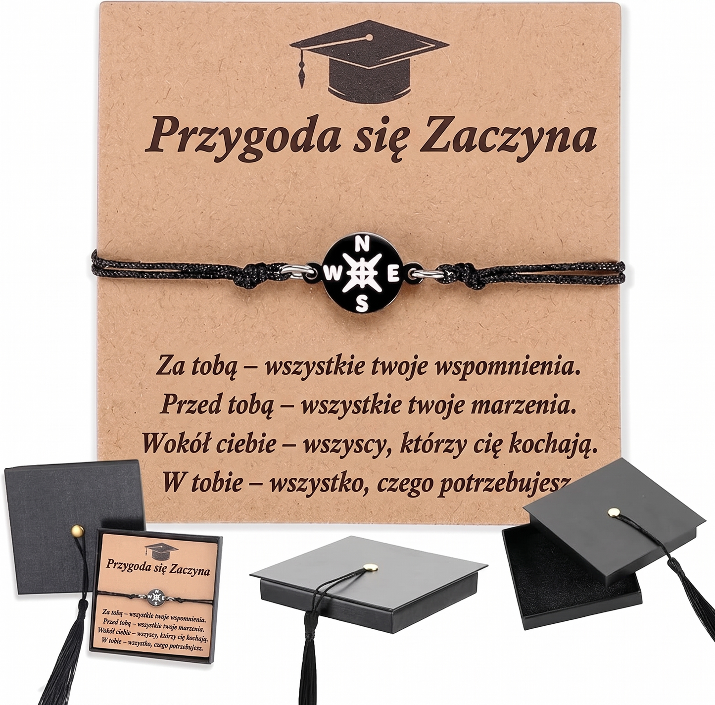 Wyjątkowy prezent na zakończenie szkoły – regulowana bransoletka z piękną dedykacją