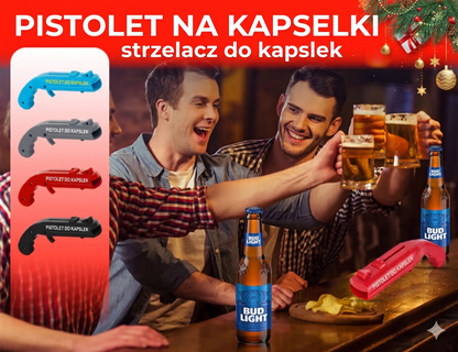 Pistoletowy otwieracz do butelek – Strzelający gadżet – Najlepszy niezbędnik imprezowy