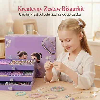 Zestaw biżuterii DIY w stylu vintage dla dziewczynek