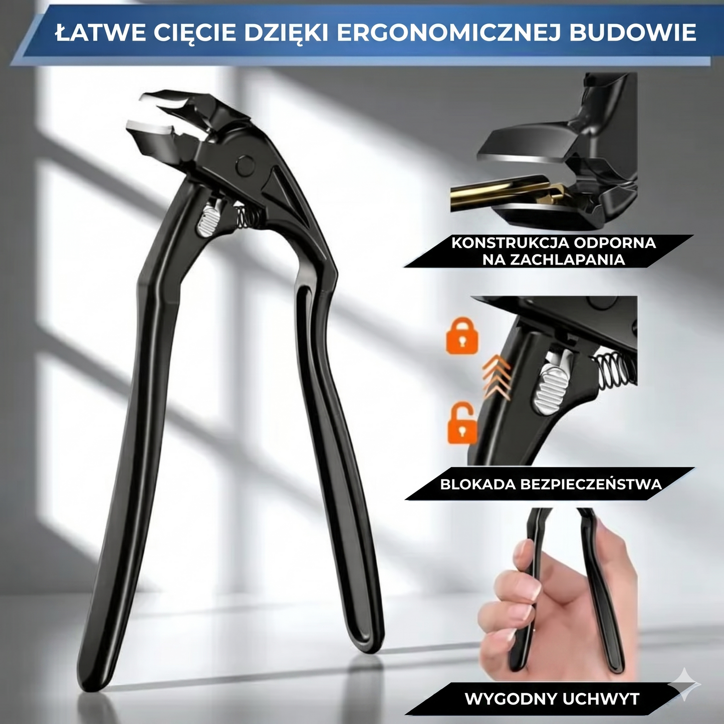 Ergonomiczny obcinacz do paznokci