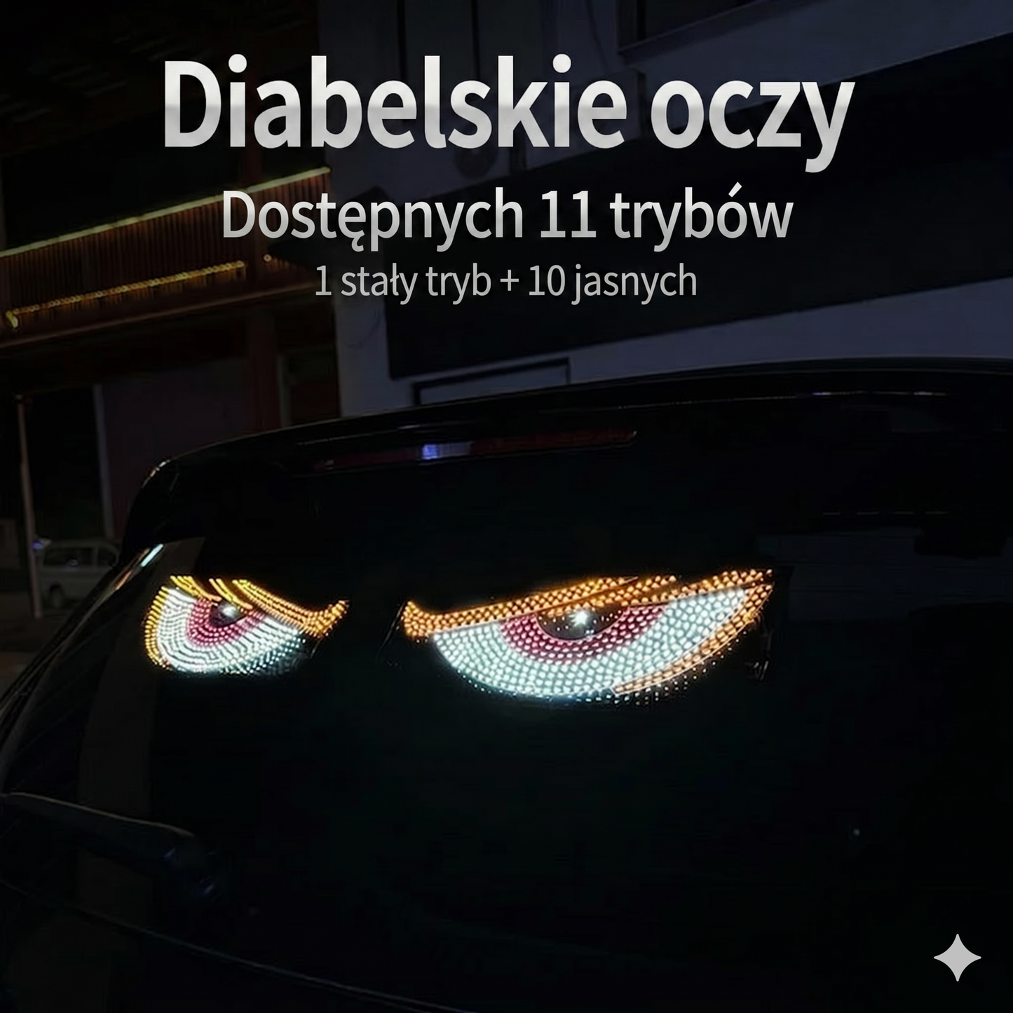 Samochodowe LED Devil Eyes na przednią szybę