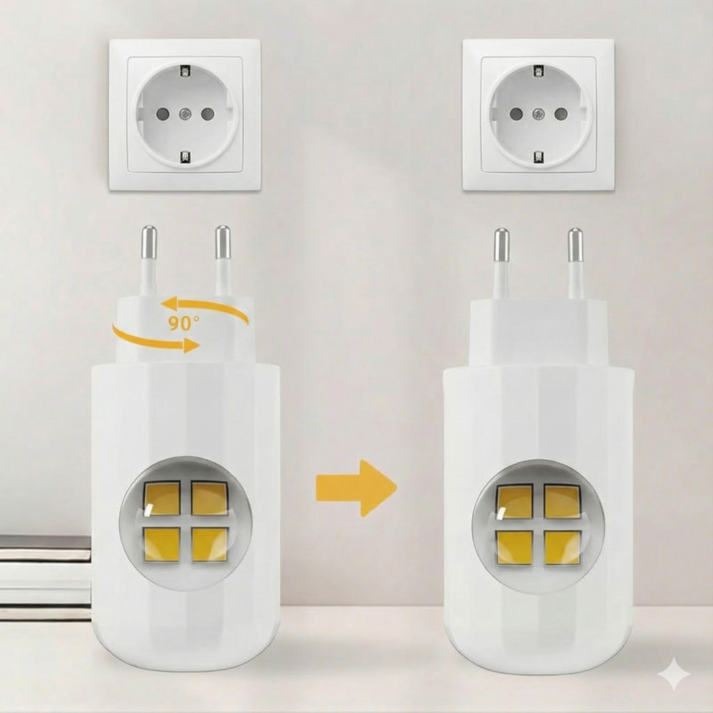 Inteligentna nocna lampka LED z czujnikiem zmierzchu