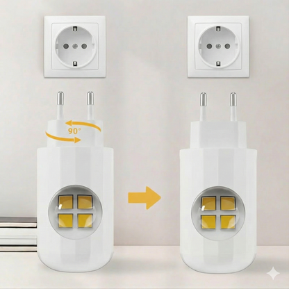 Inteligentna nocna lampka LED z czujnikiem zmierzchu