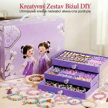 Zestaw biżuterii DIY w stylu vintage dla dziewczynek