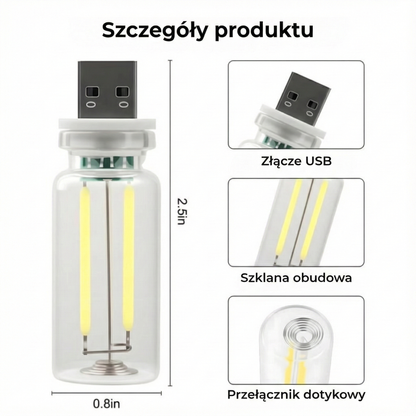 Samochodowe USB LED światło