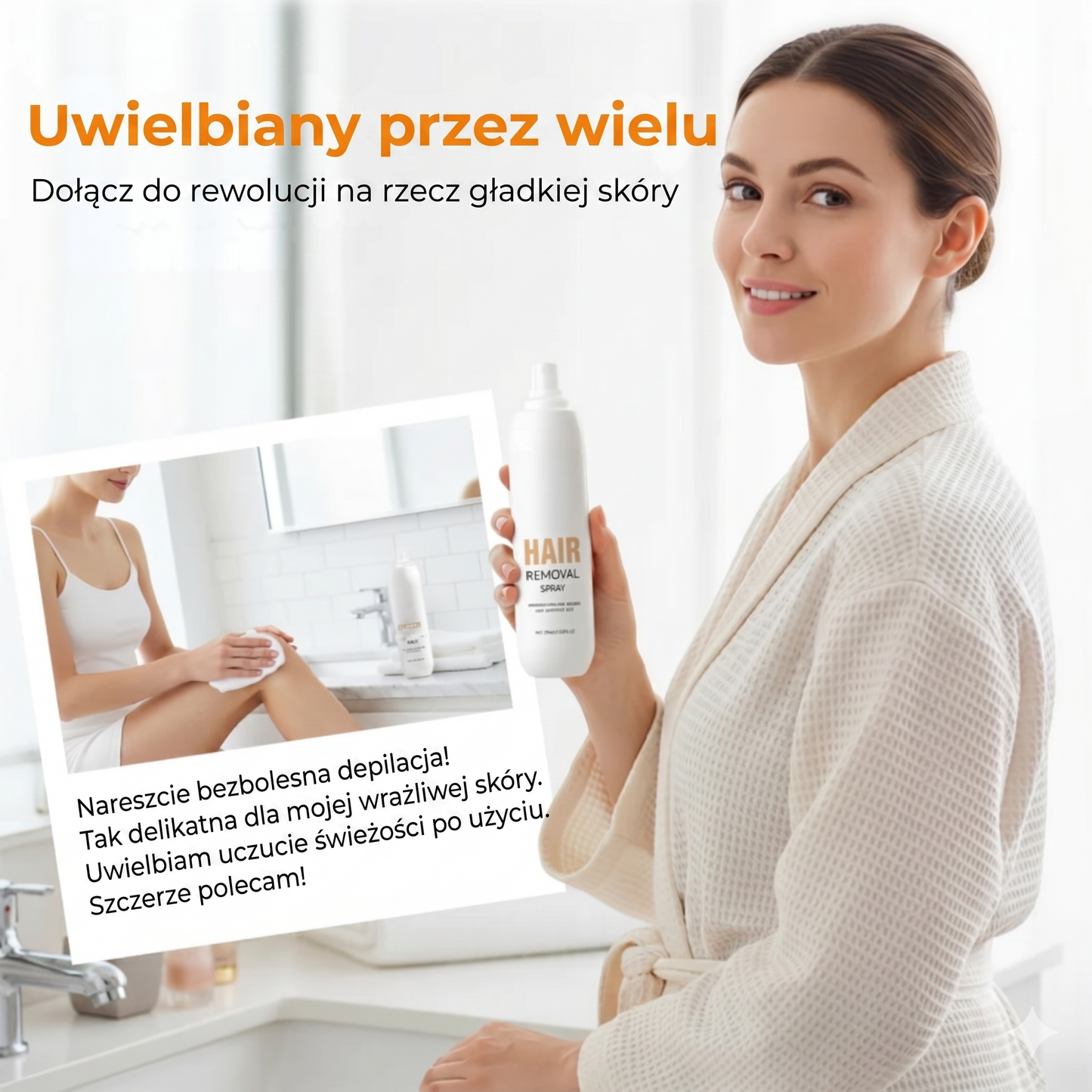 Perfumowany spray do depilacji