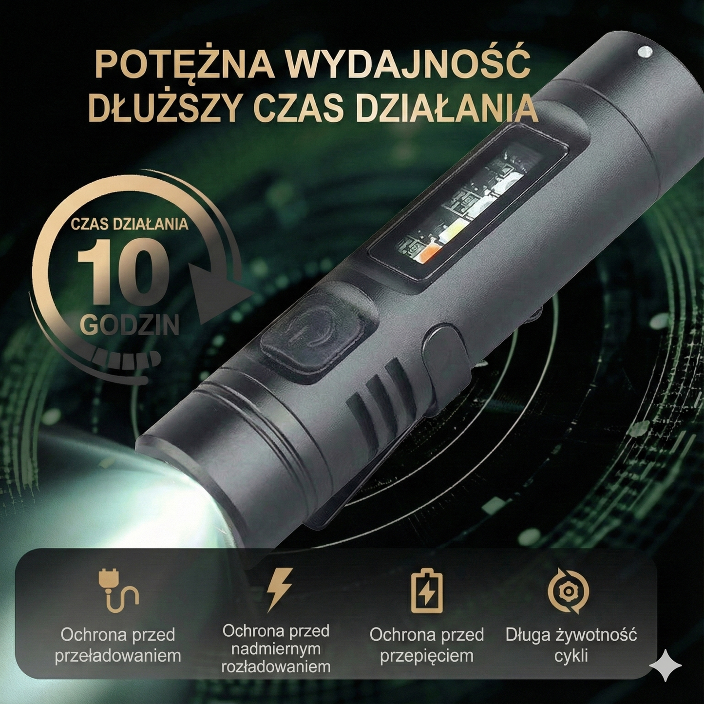 Wielofunkcyjna mini latarka aluminiowa