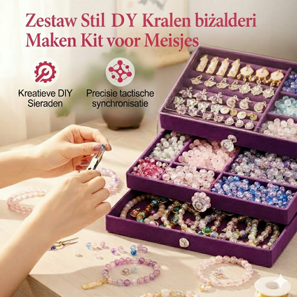 Zestaw biżuterii DIY w stylu vintage dla dziewczynek