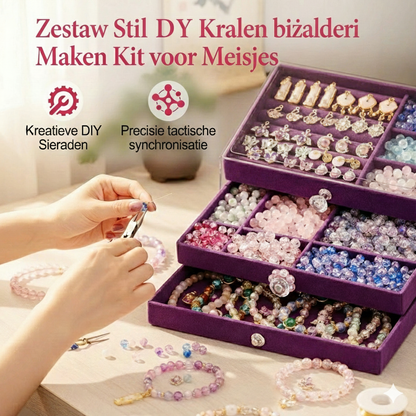 Zestaw biżuterii DIY w stylu vintage dla dziewczynek