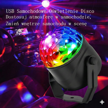 Magiczna przenośna kula dyskotekowa RGB