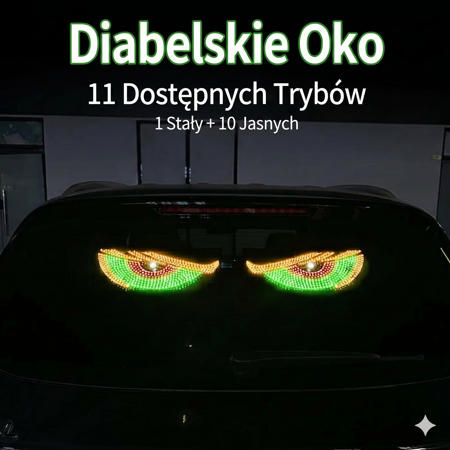 Samochodowe LED Devil Eyes na przednią szybę