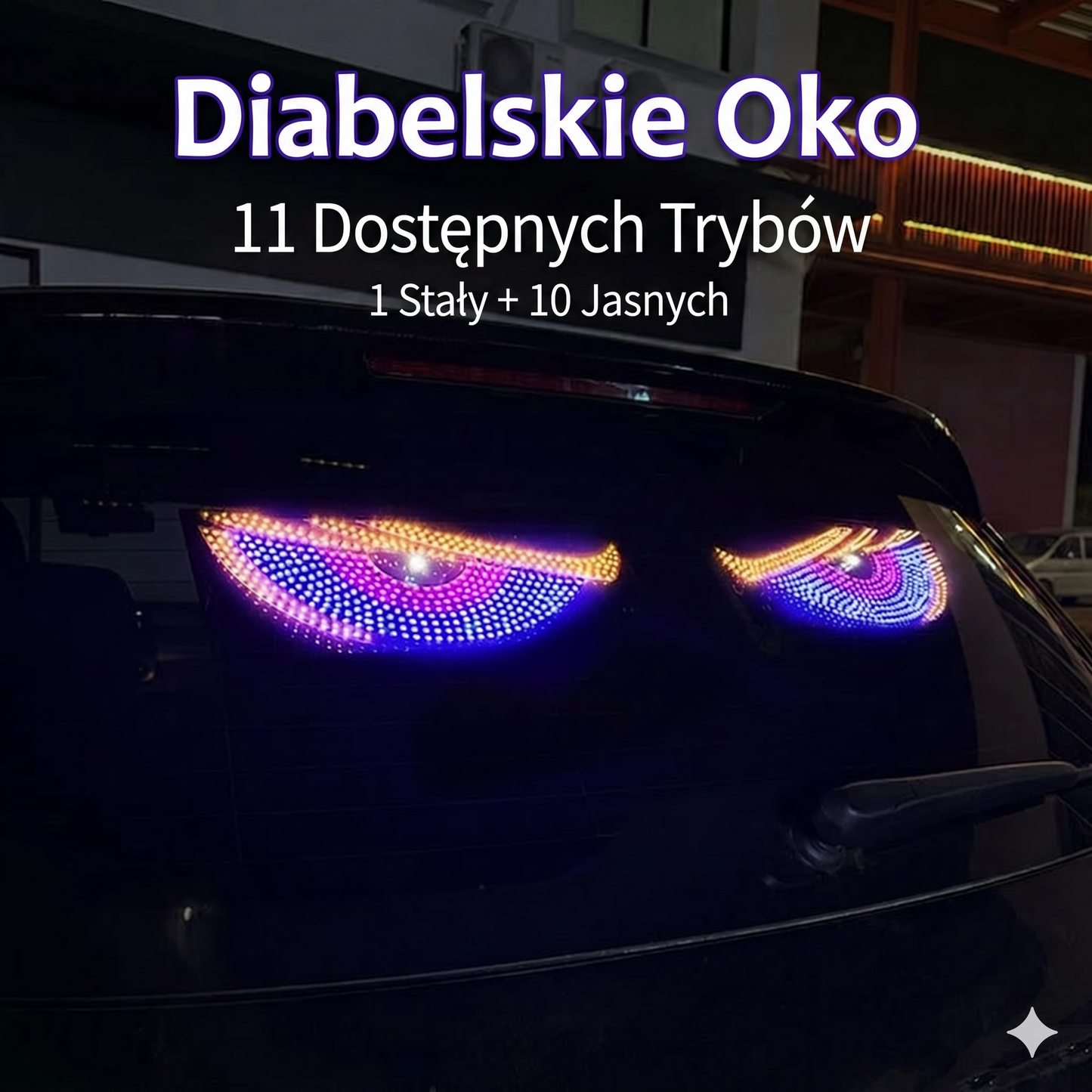 Samochodowe LED Devil Eyes na przednią szybę