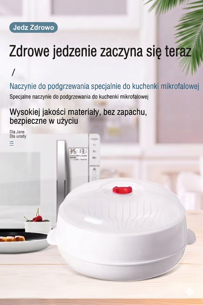 Wielofunkcyjny parowar do mikrofalówki z funkcją podtrzymywania ciepła – Zdrowe gotowanie