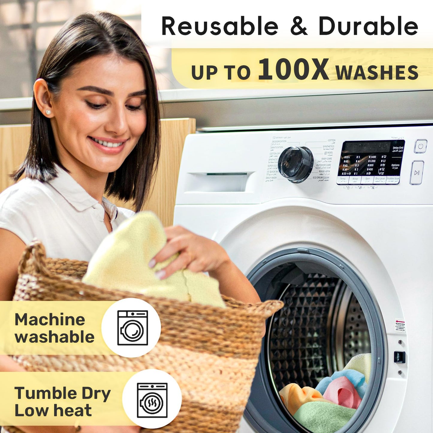 Wielokrotnego użytku ręcznik kuchenny z mikrofibry