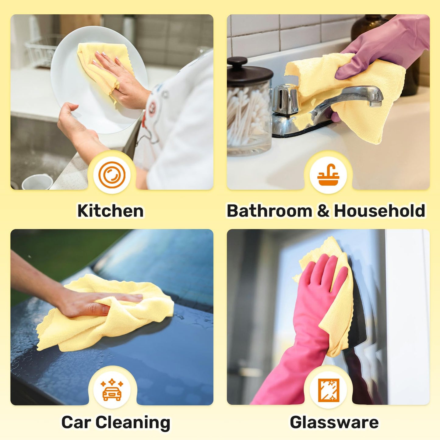 Wielokrotnego użytku ręcznik kuchenny z mikrofibry