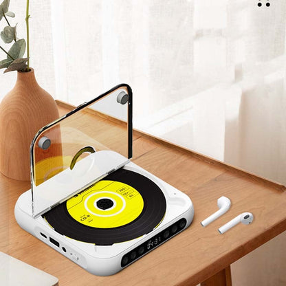 Przenośny odtwarzacz CD z Bluetooth – akumulatorowy Discman do samochodu i w podróż (Anti-Shock)