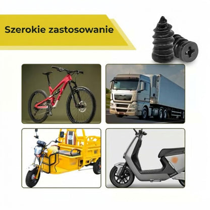 🔩 Zestaw 60 gwoździ do naprawy opon, dwa rozmiary