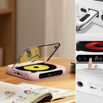 Przenośny odtwarzacz CD z Bluetooth – akumulatorowy Discman do samochodu i w podróż (Anti-Shock)