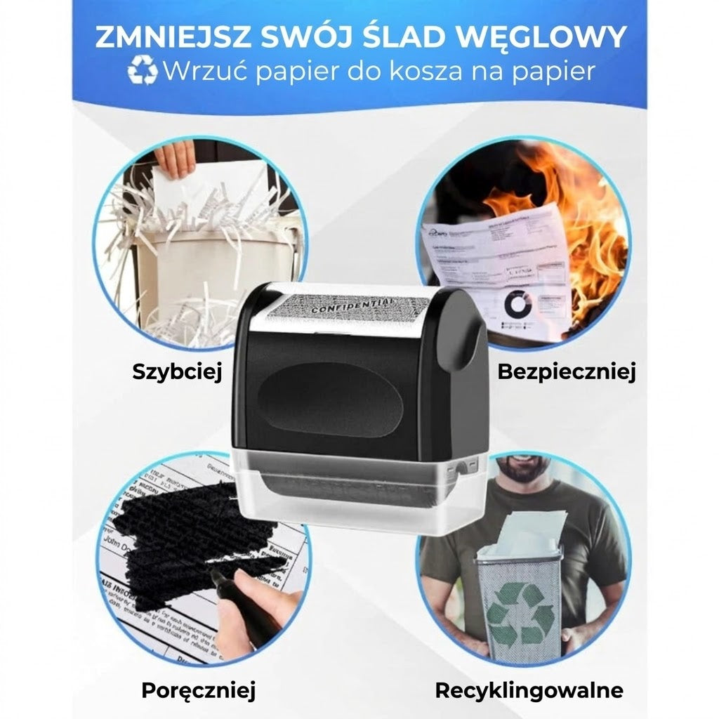 Pieczątka rolkowa do ochrony prywatności