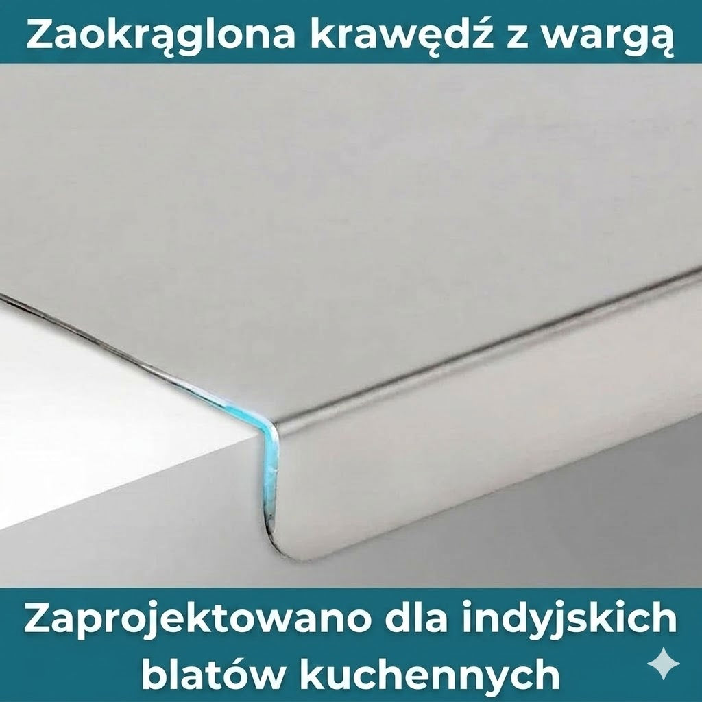 Deska do krojenia ze stali nierdzewnej na blat kuchenny