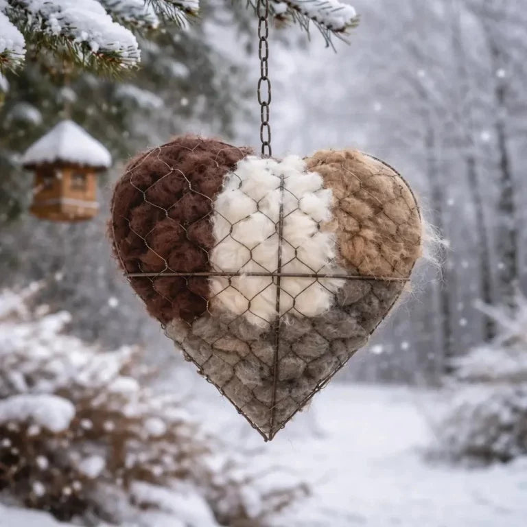 HeartNest™ – pojemnik na materiały do budowy gniazda w kształcie serca