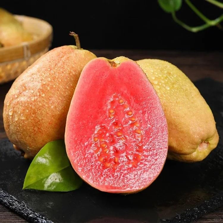 Organiczne nasiona różowej guawy - 60 sztuk