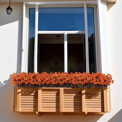 Sztuczne kwiaty do dekoracji ogrodu – zestaw 8 sztuk na zewnątrz