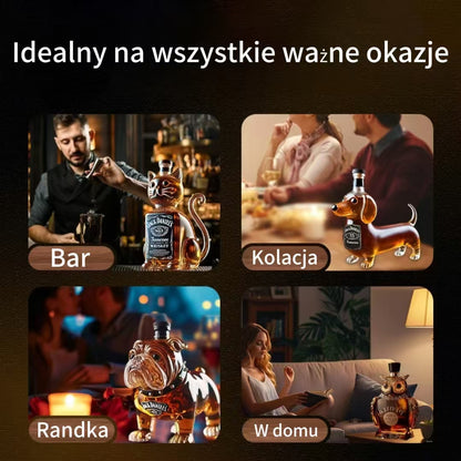Butelka na whiskey w kształcie zwierzęcia