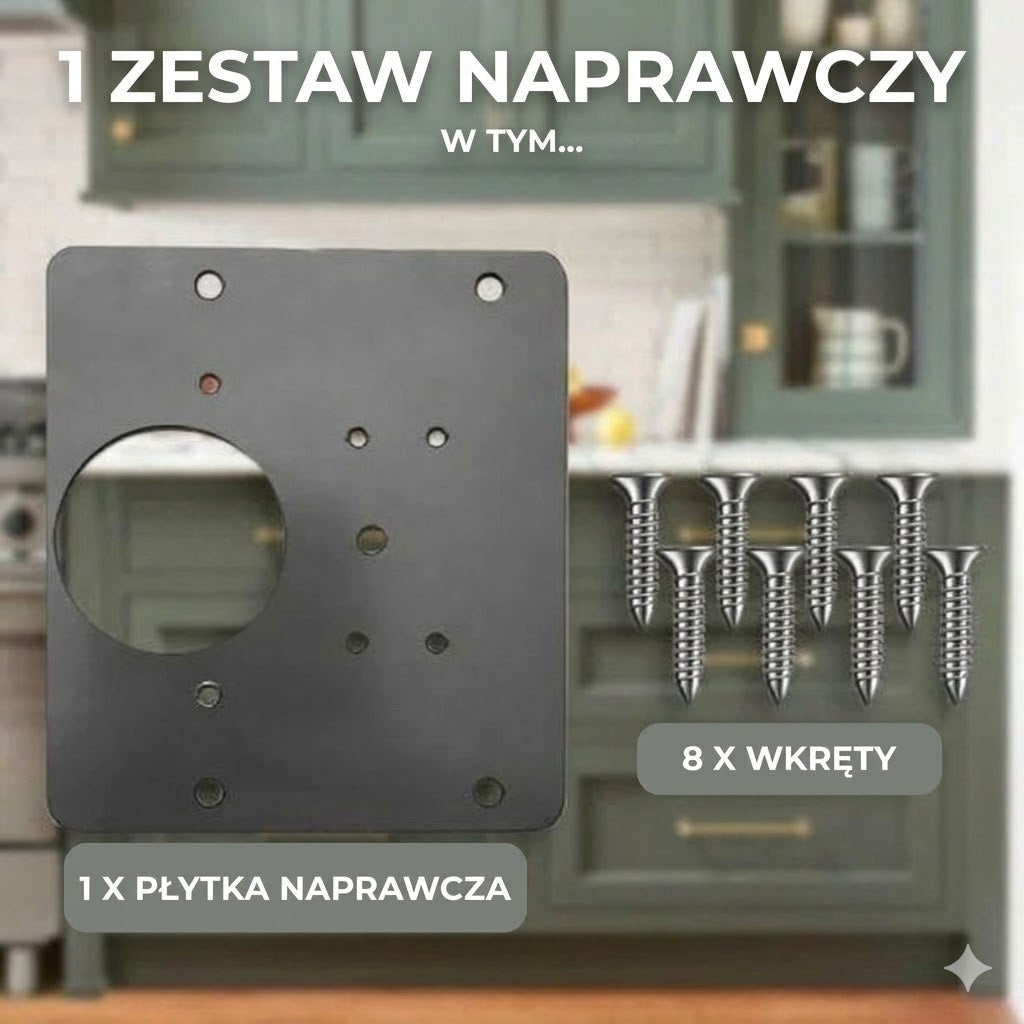 Profesjonalny zestaw do naprawy zawiasów meblowych