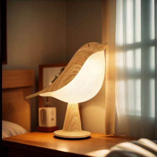 Lampka nocna Ptaszek – Urocze i Delikatne Światło na Noc