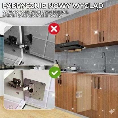 Profesjonalny zestaw do naprawy zawiasów meblowych