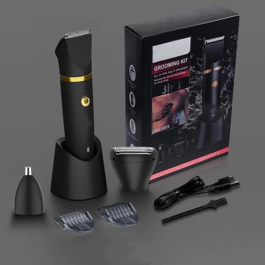 Męski trymer 3 w 1 do pielęgnacji ciała – Elektryczny trymer do włosów na ciele