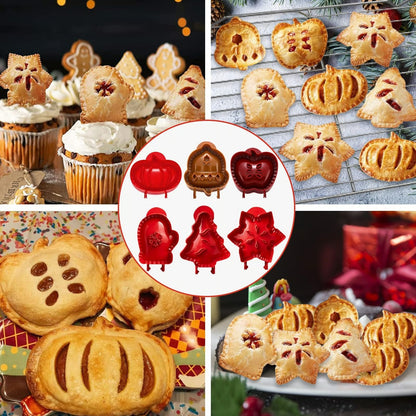 Zestaw [9] mini foremek do ciast na świąteczne wypieki