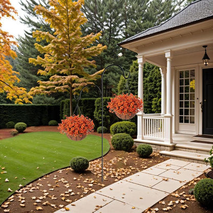 Sztuczne kwiaty do dekoracji ogrodu – zestaw 8 sztuk na zewnątrz