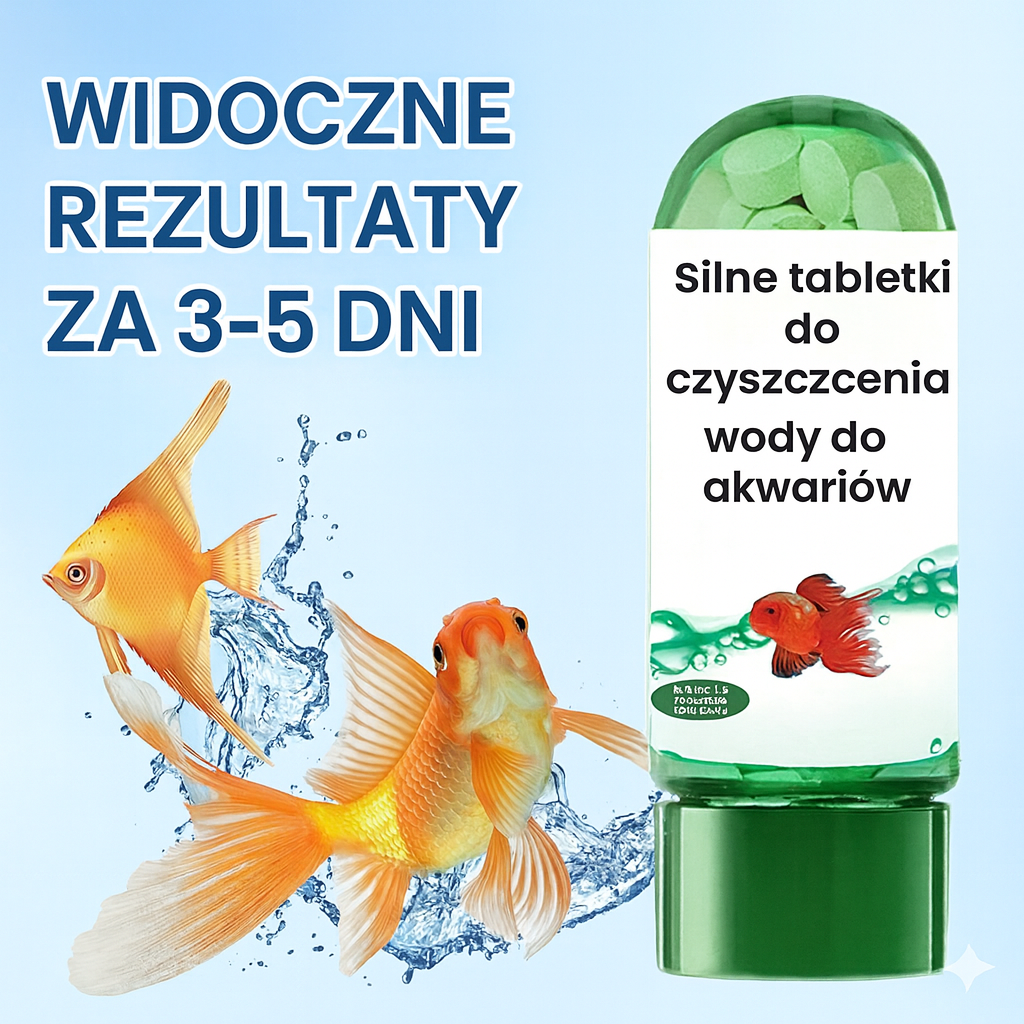 Profesjonalne tabletki do poprawy jakości wody w akwarium