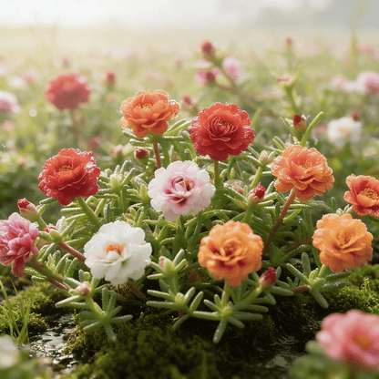 🌸Mieszanka nasion róży mchowej (1000 nasion) – 🌿Portulaka/Róża słoneczna