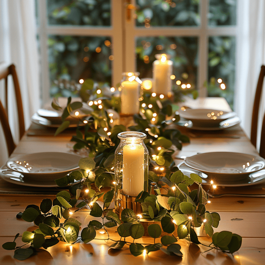 Bezprzewodowy girlandowy światełek w kształcie gałązek oliwnych