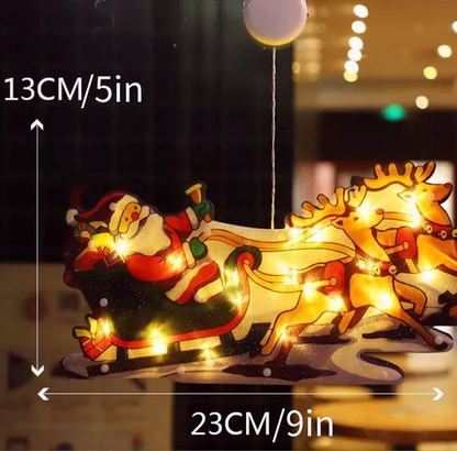 Świąteczna lampa wisząca na okno