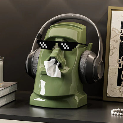 Pudełko na chusteczki Moai Tiki