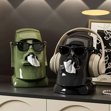 Pudełko na chusteczki Moai Tiki